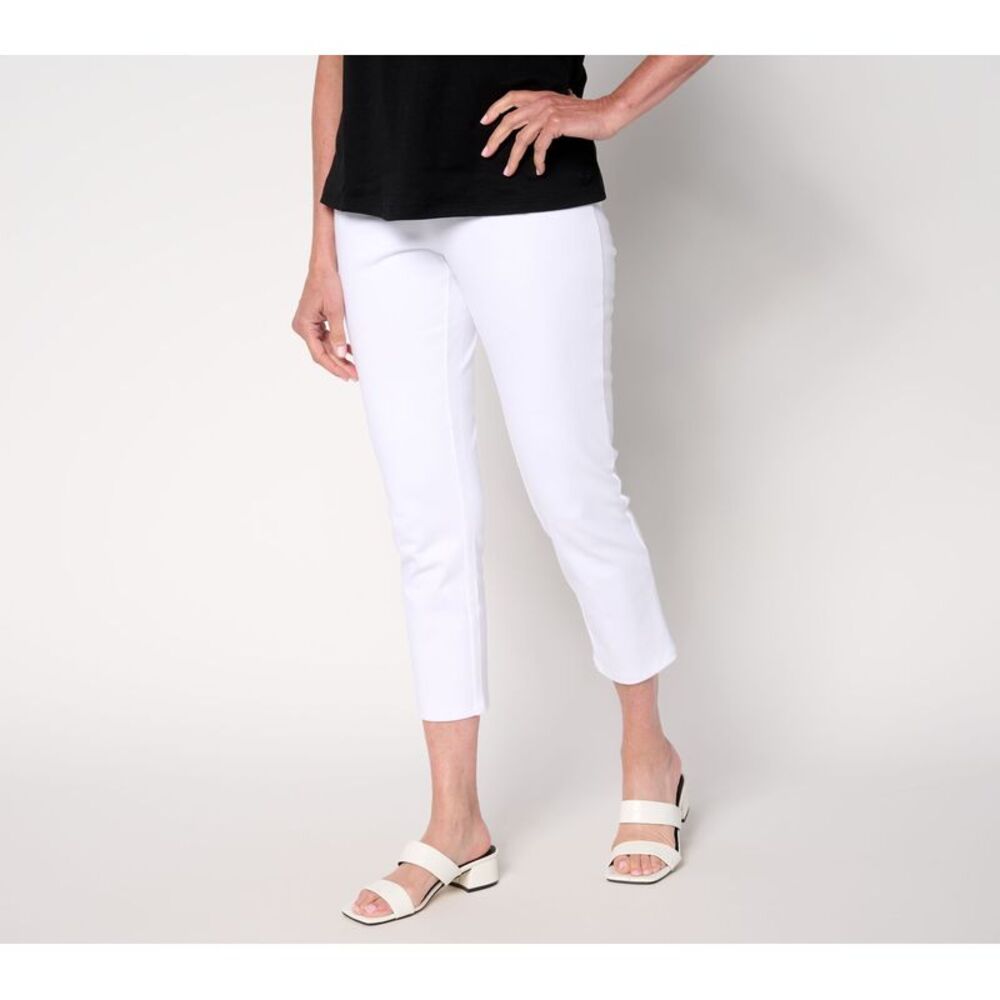 Liberare Women's Pants Sz M Prime Denim Crop White A693366